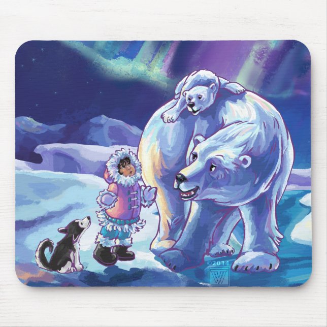 Tapis De Souris Copains polaires (Devant)