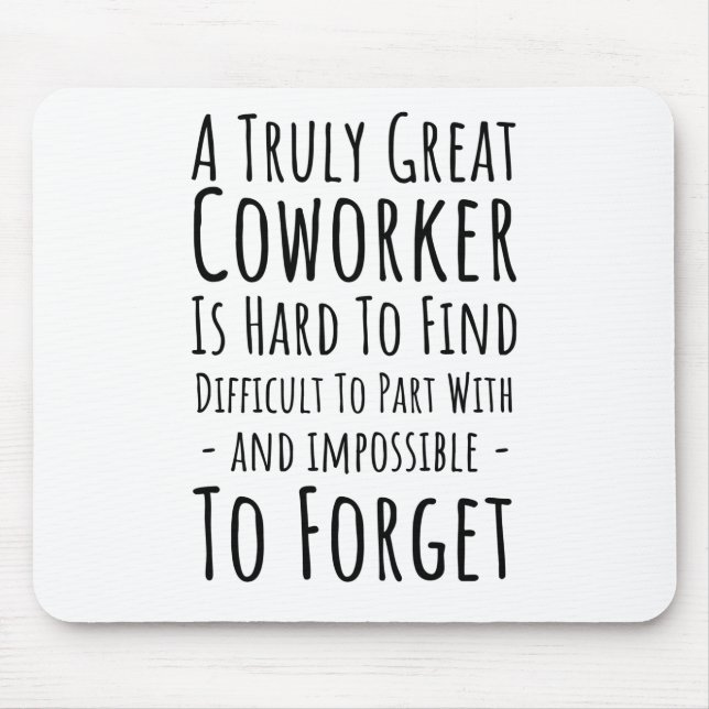 Tapis De Souris Copie d'un collègue vraiment génial est difficile (Devant)