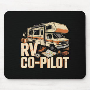 Tapis De Souris Copilote de VR camping-car de VR coucher de soleil