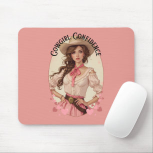 Tapis De Souris Coquette Cowgirl Western Mode Portrait