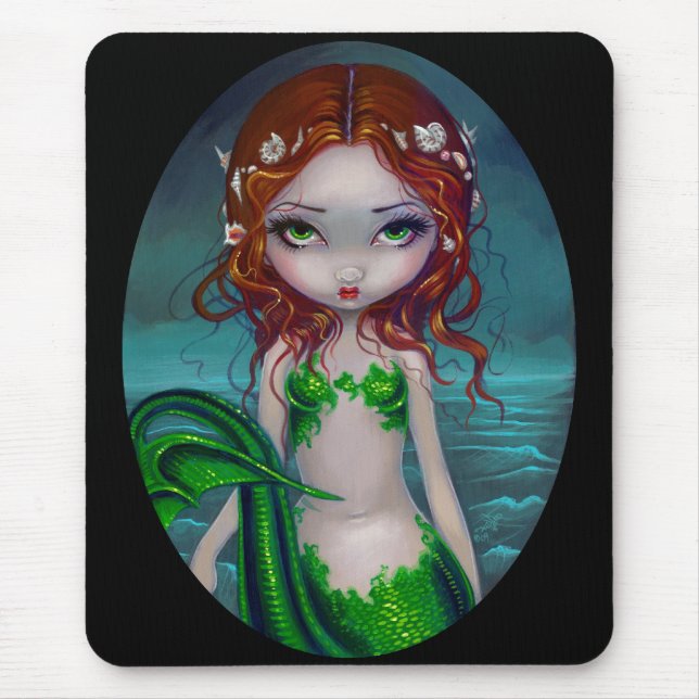 Tapis De Souris "Coquilles dans mes cheveux" Mousepad (Devant)