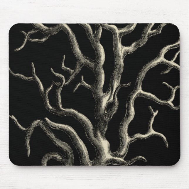 Tapis De Souris Corail noir et tan (Devant)