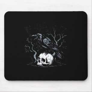Tapis De Souris Corbeau, F-Caw-F Oiseau Lune Gothique Humour Adult