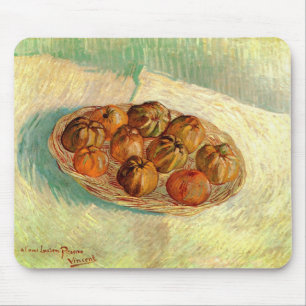 Tapis De Souris Corbeille de pommes à Pissarro par Vincent van Gog