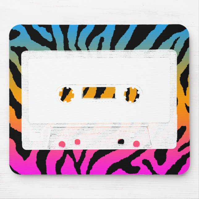 Tapis De Souris Corey Tiger 80s Cassette Tape Mousepad (Devant)