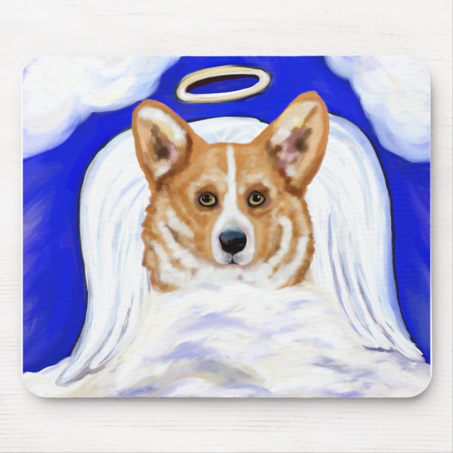 Tapis De Souris Corgi Angel (Devant)