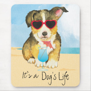 Tapis De Souris Corgi de Gallois de Pembroke d'été