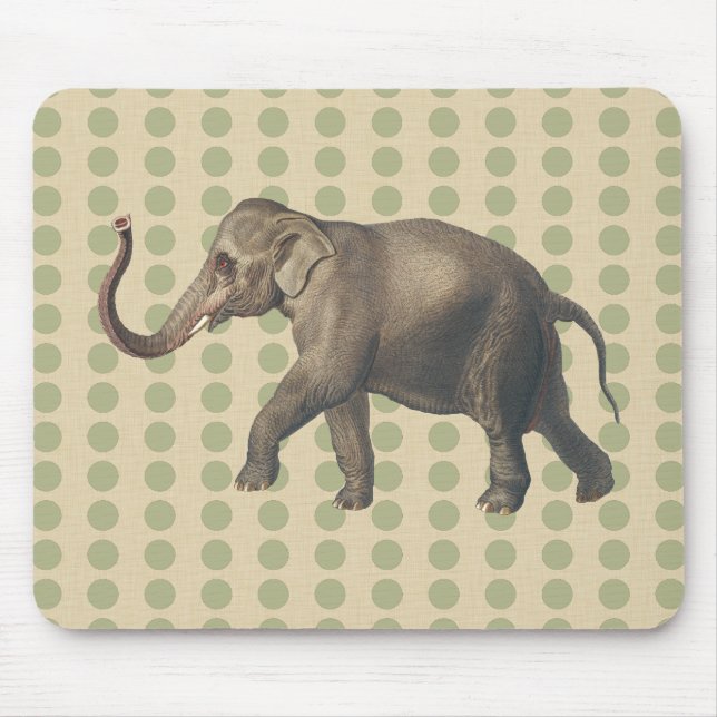 Tapis De Souris Coriander Spice Moods Doses avec éléphant (Devant)