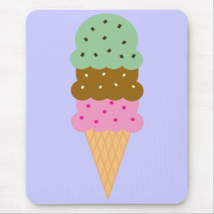 Tapis De Souris Cornet de crème glacée Mousepad