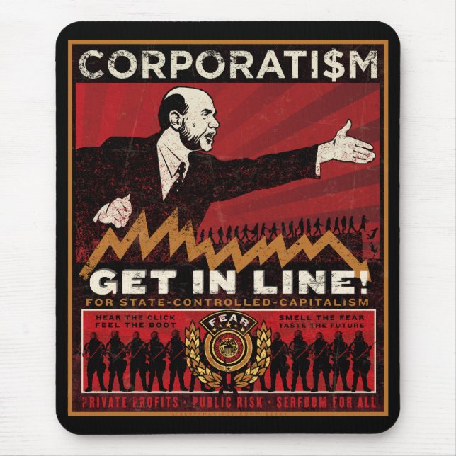 Tapis De Souris Corporatisme Mousepad (Devant)