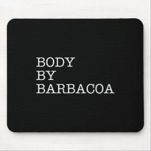 Tapis De Souris Corps De Byrbycoa - Boeuf Bbq Drôle Nourriture Mex