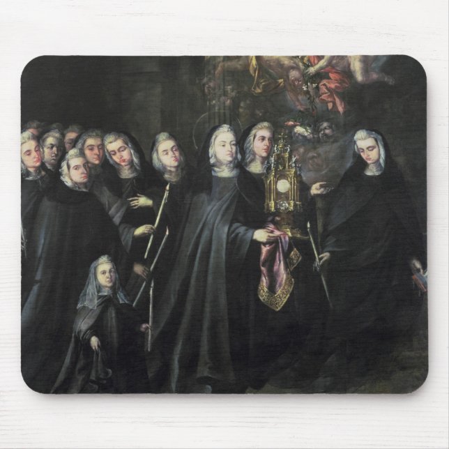 Tapis De Souris Cortège de St Clare avec l'eucharistie (Devant)