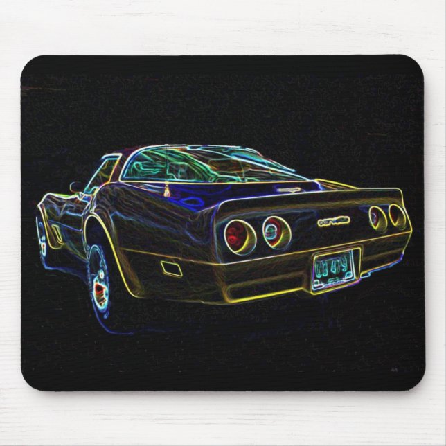 Tapis De Souris Corvette 1980 (Devant)