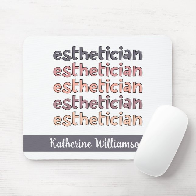 Tapis De Souris Cosmetologue Esthéticien Personnalisé Beautician (Avec souris)