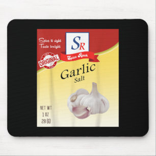 Tapis De Souris Costume de condiment d'épices d'ail Groupe d'épice