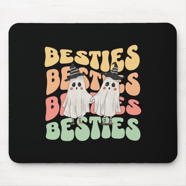 Tapis De Souris Costume de couple d'Halloween pour Best Friends Be (Devant)