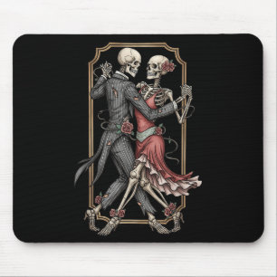 Tapis De Souris Costume de danse tango squelette d'Halloween Danse