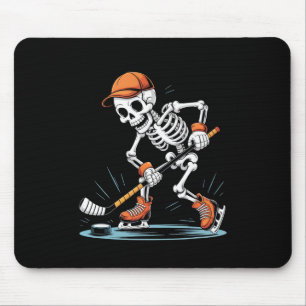 Tapis De Souris Costume de hockey sur glace de squelette pour Hall