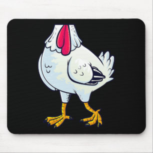 Tapis De Souris Costume de poulet Corps Drôle Ferme Animaux de fer