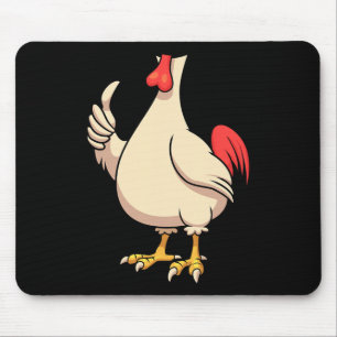 Tapis De Souris Costume de poulet pour cosplay d'animal de coq d'H