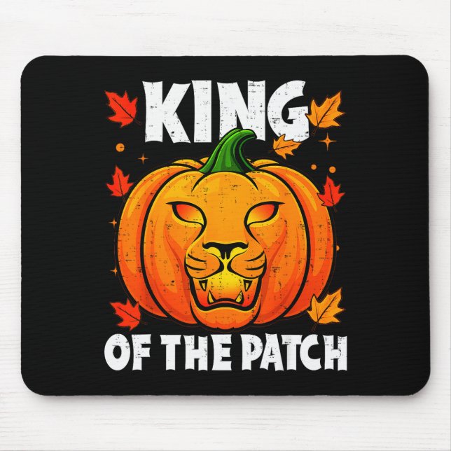 Tapis De Souris Costume de roi citrouille lion de Halloween pour h (Devant)