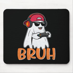Tapis De Souris Costume d'Halloween Bruh Spooky Boo pour homme Gam