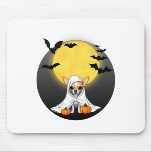 Tapis De Souris Costume d'Halloween Chihuahua Puppy Ghost - Small