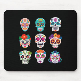 Tapis De Souris Costume Dia De Los Muertos Halloween Jour Des