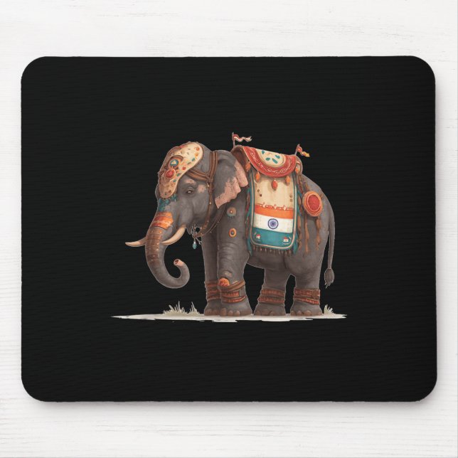 Tapis De Souris Costume graphique éléphant décoré cool (Devant)