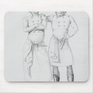 Tapis De Souris Costumes des cuisiniers de différentes ères
