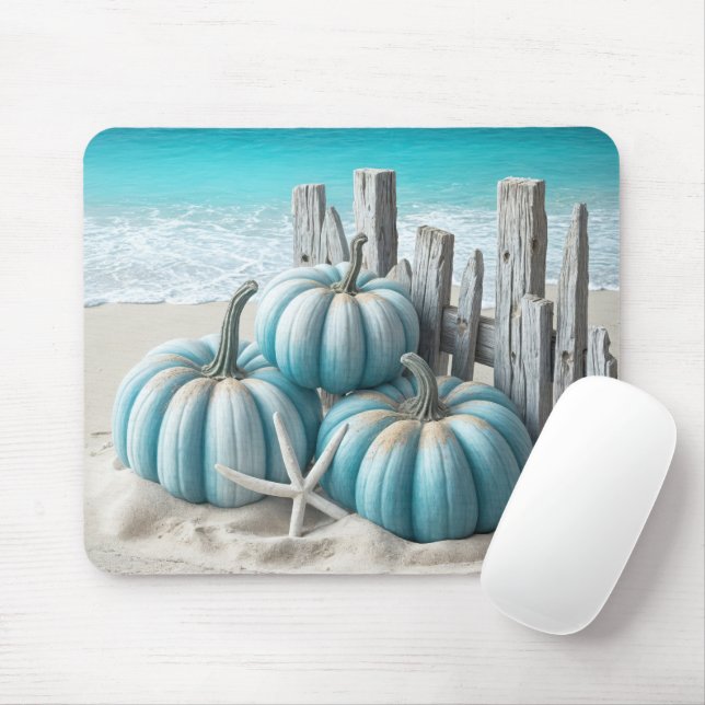 Tapis De Souris Côte Blue Beach Citrouilles (Avec souris)