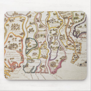Tapis De Souris Côte de l'Afrique et de la rivière Gambie   1622