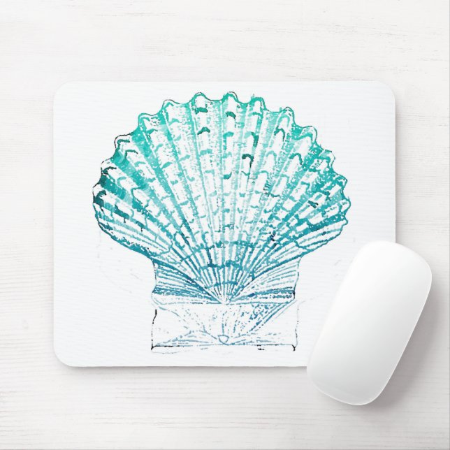 Tapis De Souris coteau turquoise couleur bleu mermaid (Avec souris)