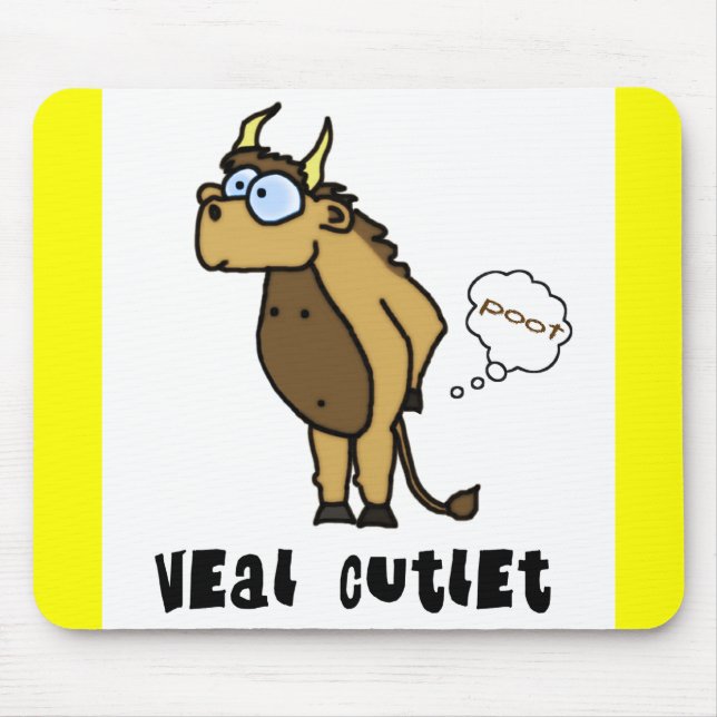 Tapis De Souris Côtelette Mousepad de veau (Devant)