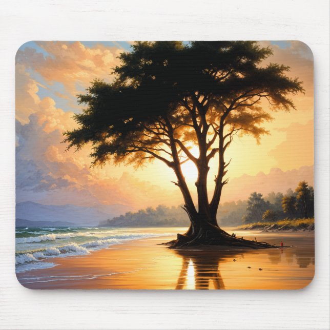 Tapis De Souris coucher de soleil (Devant)