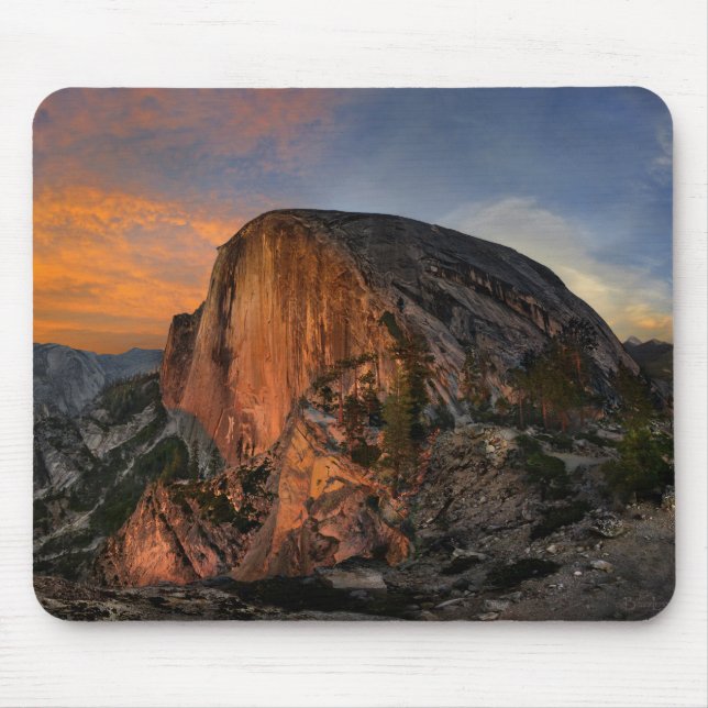Tapis De Souris Coucher de soleil à demi-dôme - Yosemite (Devant)