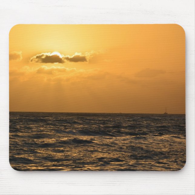 Tapis De Souris Coucher de soleil à Hawaï à Koloa (Devant)