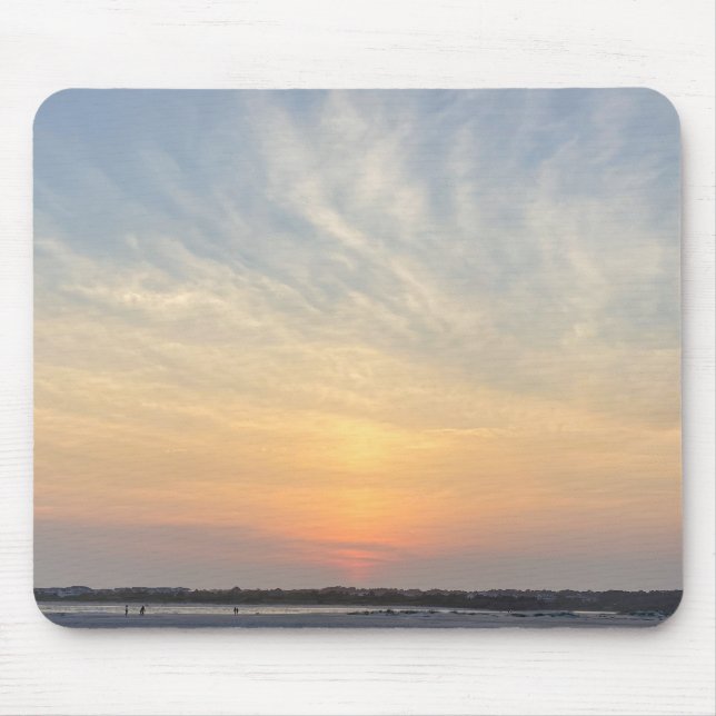 Tapis De Souris Coucher de soleil au point (Devant)
