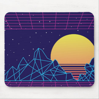 Tapis De Souris Coucher de soleil de Vaporwave