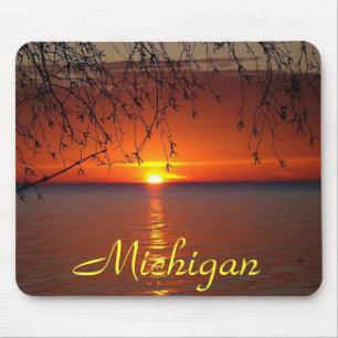Tapis De Souris Coucher de soleil des Grands Lacs par Bobby Mikul 