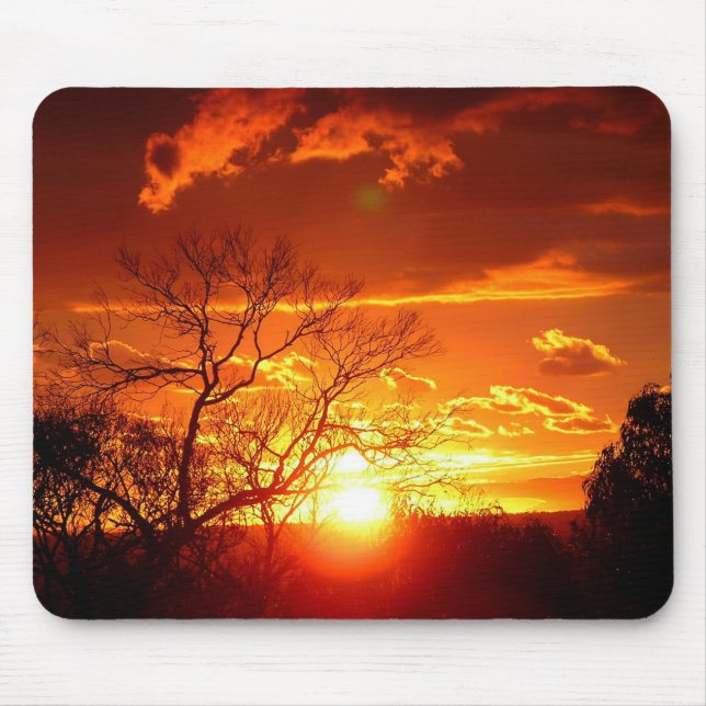 Tapis De Souris Coucher de soleil d'été Mousepad (Devant)