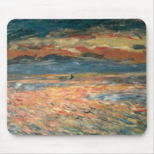 Tapis De Souris Coucher de soleil en mer par Pierre Renoir, Art Vi