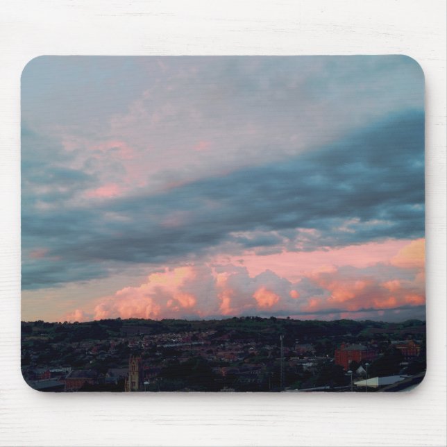 Tapis De Souris Coucher de soleil majestueux au Pays de Galles (Devant)