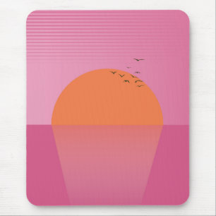 Tapis De Souris Coucher de soleil rétro