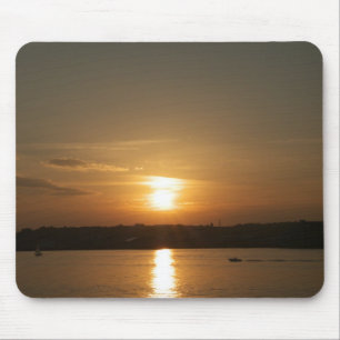 Tapis De Souris Coucher de soleil sur la baie Cardiff