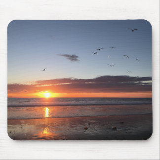 Tapis De Souris Coucher de soleil sur la plage