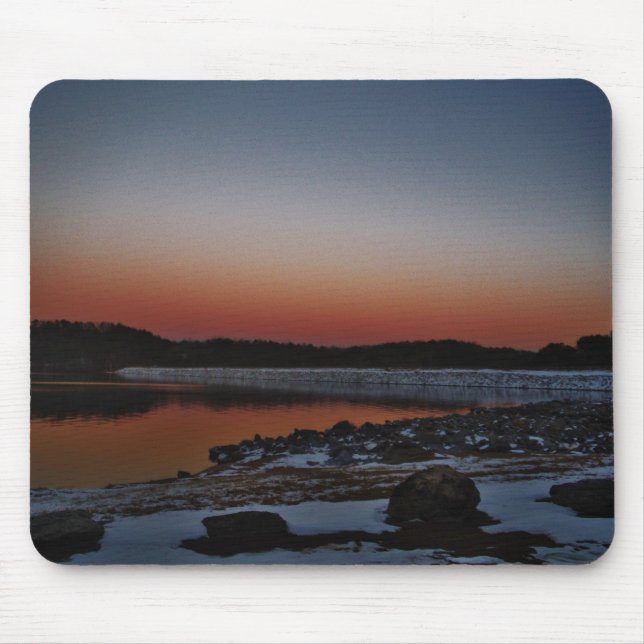 Tapis De Souris Coucher de soleil sur le lac Arrowhead (Devant)
