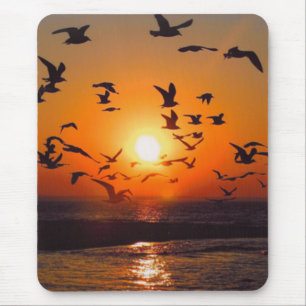 Tapis De Souris Coucher de soleil sur le lac Érié
