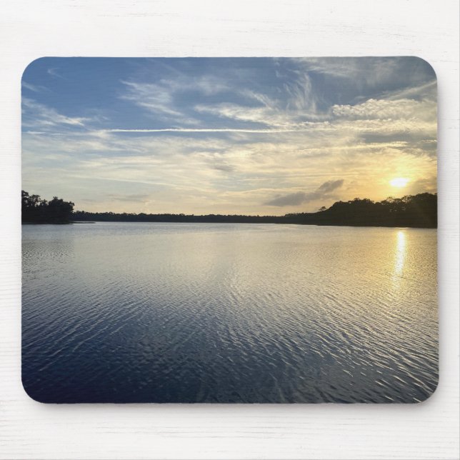 Tapis De Souris Coucher De Soleil Sur Le Lac Wildcat (Devant)