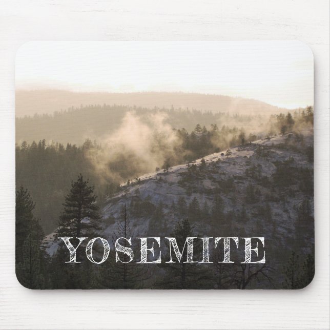 Tapis De Souris Coucher de soleil sur Yosemite (Devant)